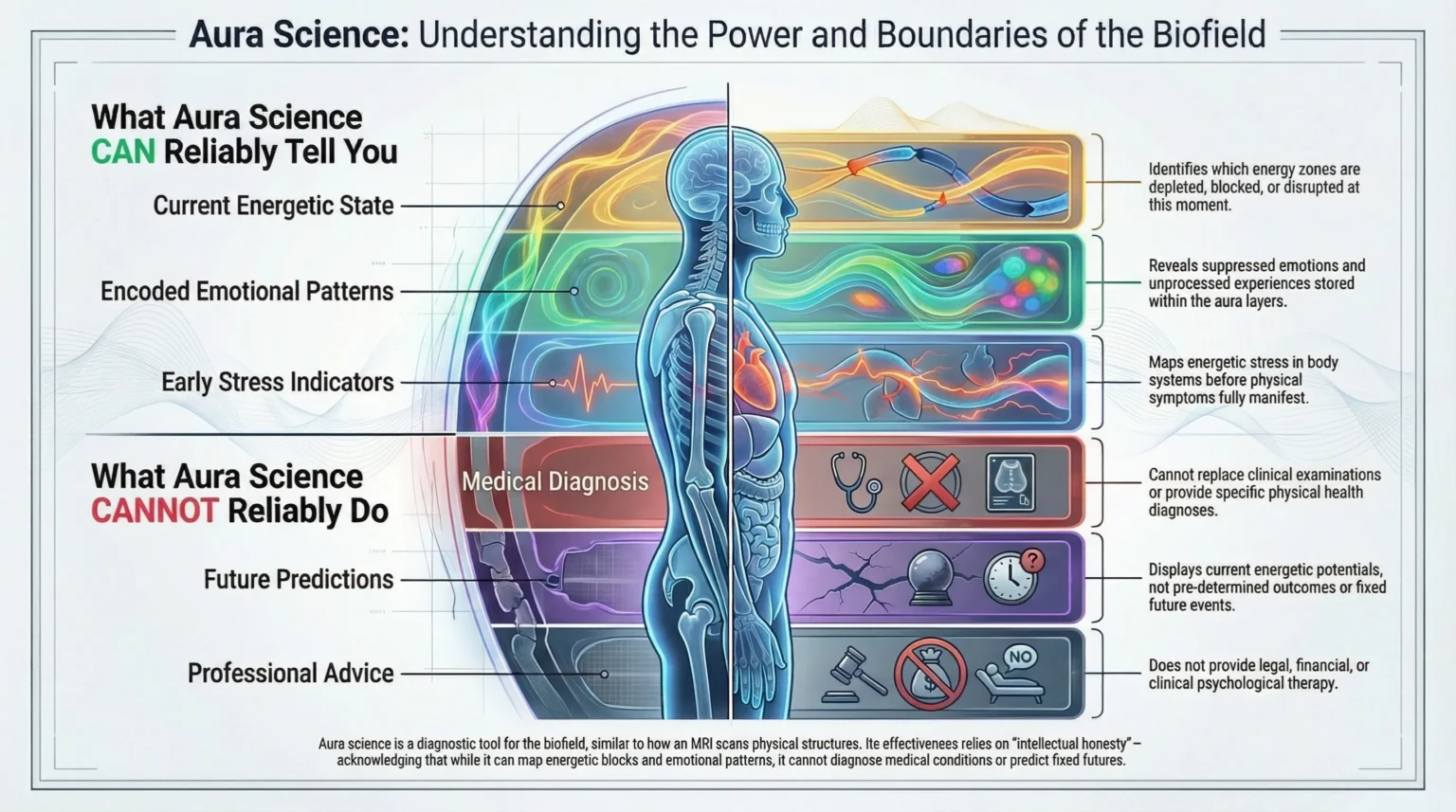 Limitations of Aura Science Interpretations