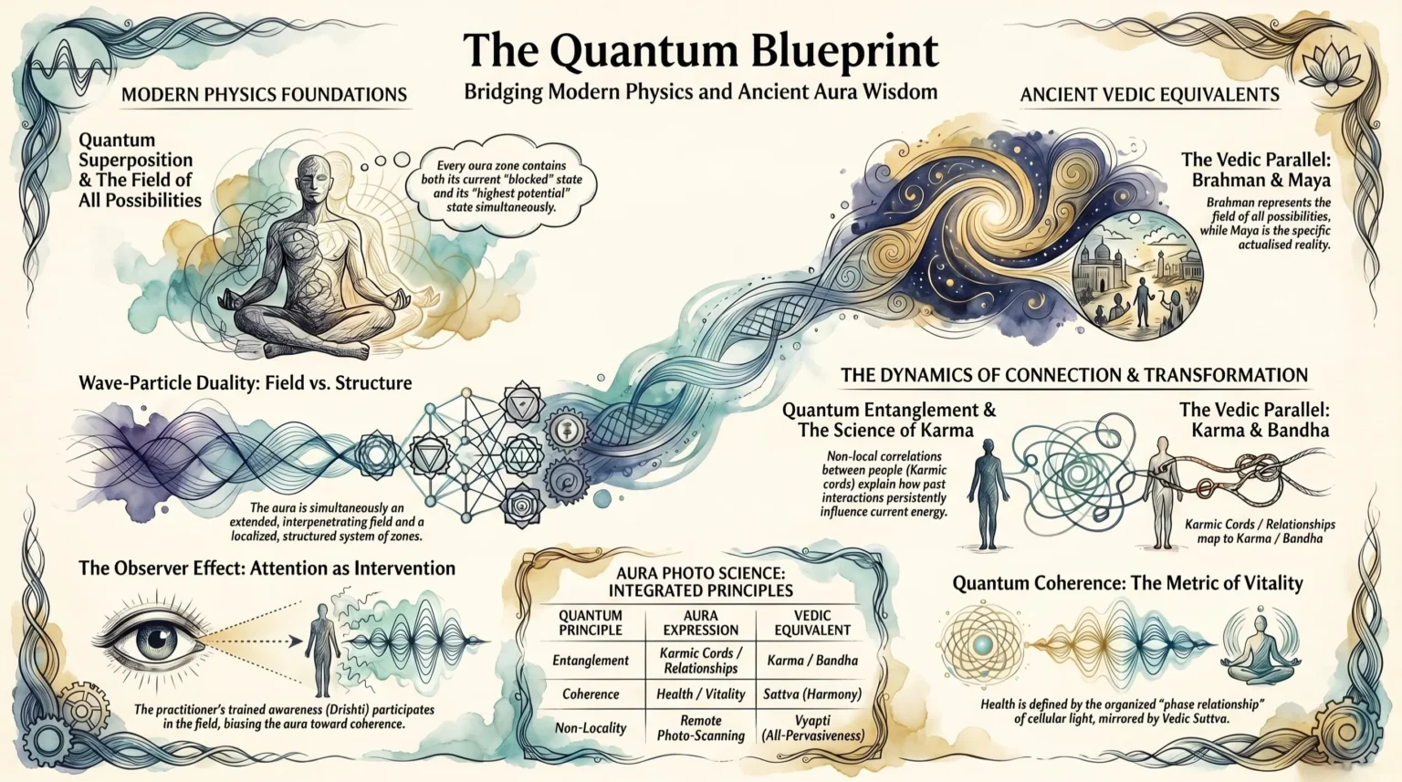 Quantum Mechanics Principles Apply to Auras