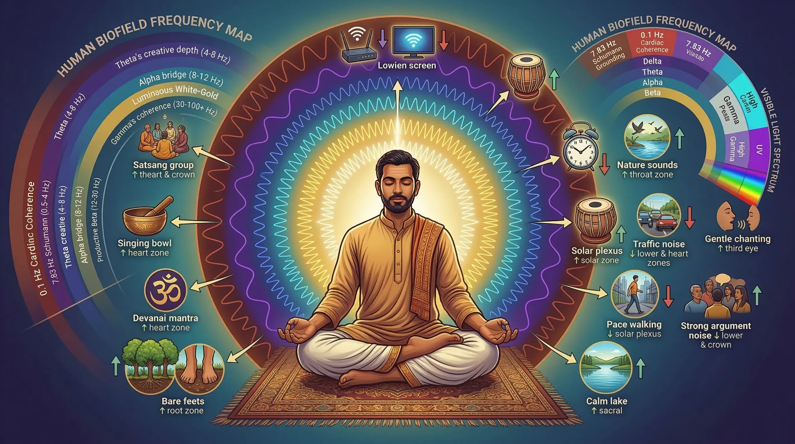 Frequencies Influence Aura Patterns
