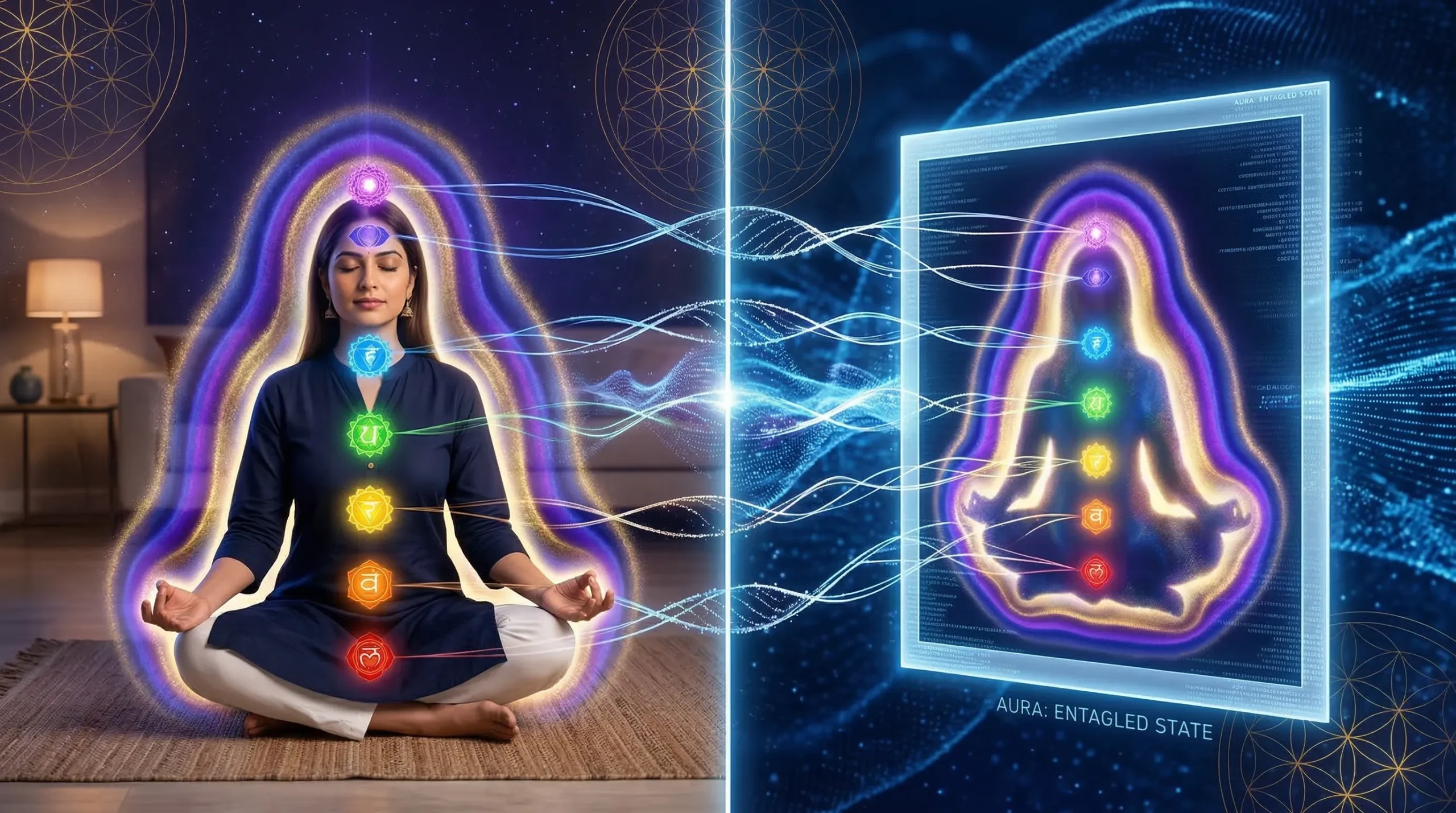 How Does Quantum Entanglement Relate to Aura Analysis